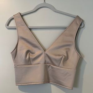 Zara champagne top